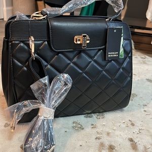 BAGDGLEY MISCHA Black Quilted Mini Tote Bag